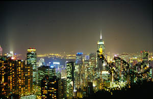 Hongkong bei Nacht - grösseres Bild 19KB Hongkong bei Nacht 19KB